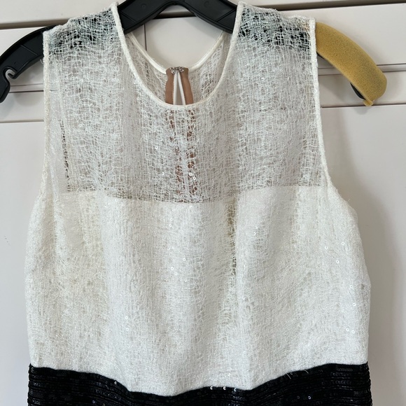 Multicolor, Sleeveless, long size 8 evening dress by Carmen Marc Valvo - Picture 4 of 6